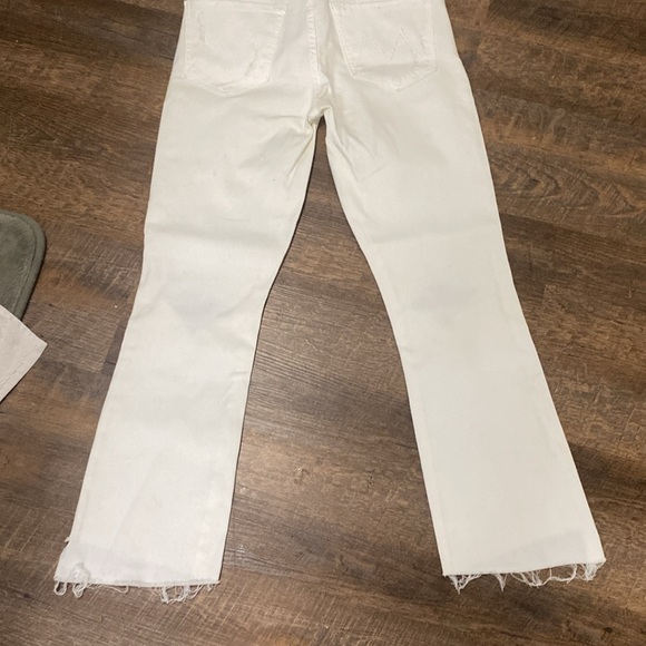 MOTHER INSIDER CROP STEP FRAY CRACKED SLIPPER HI RISE BOOTCUT ANKLE KICK FLARE - Picture 11 of 12